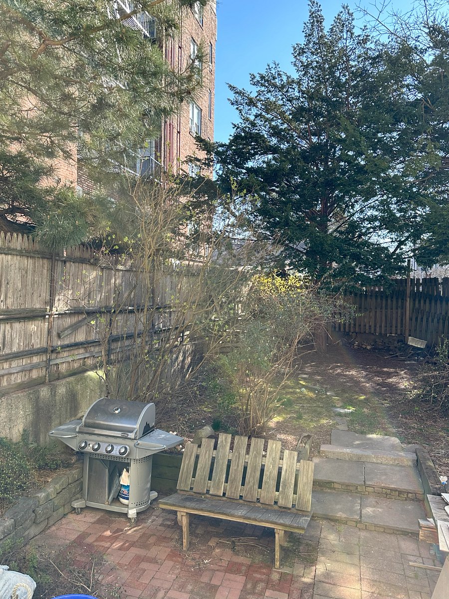Fenced in back yard