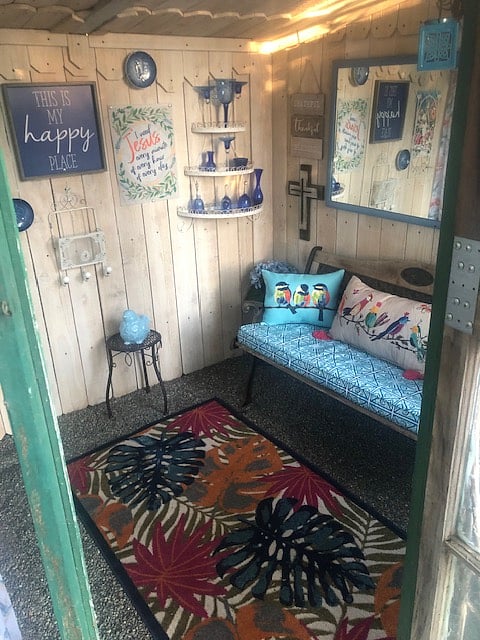 Interior of the "Secret Garden" corner.