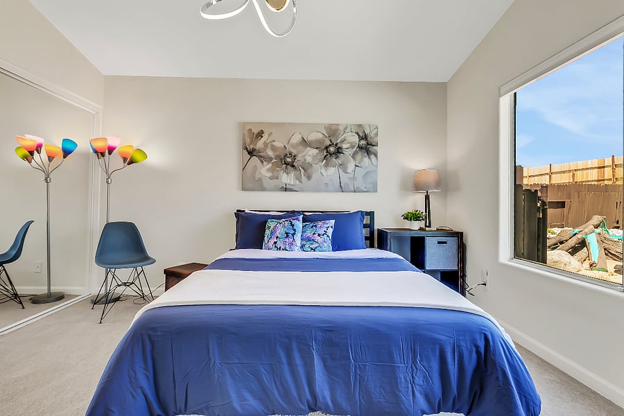 Master Bedroom with a Queen size Bed (foam mattress)