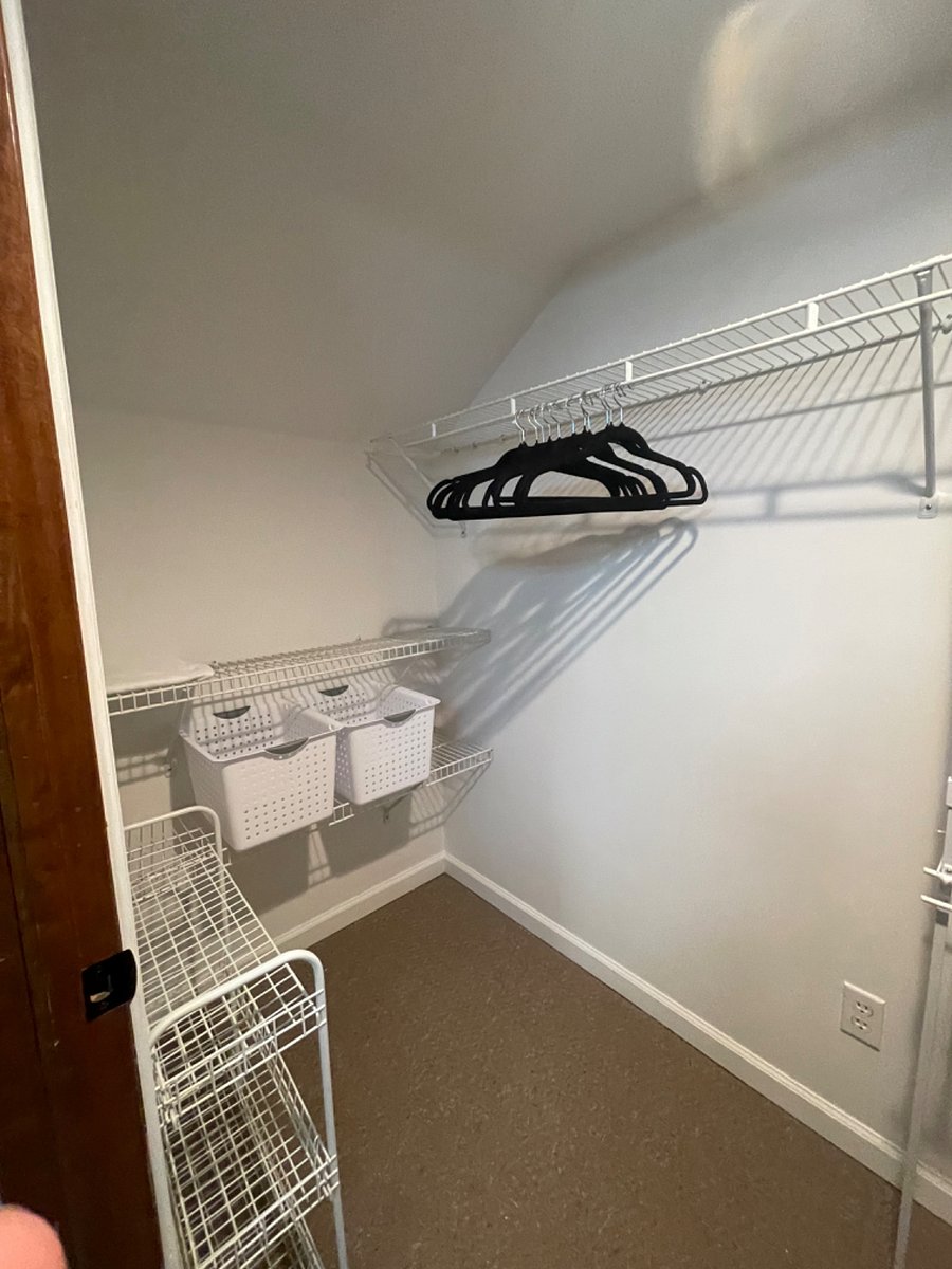 Upstairs closet