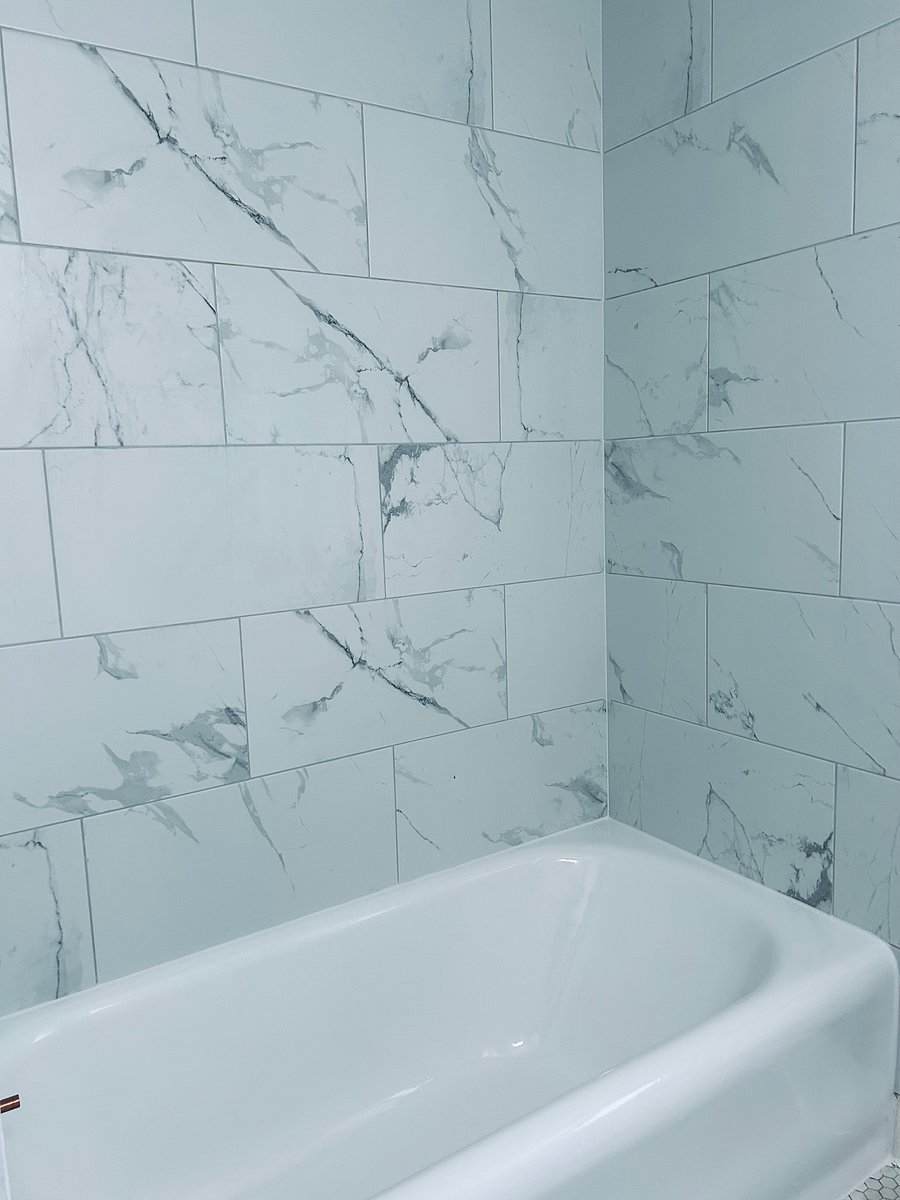 New tile shower!