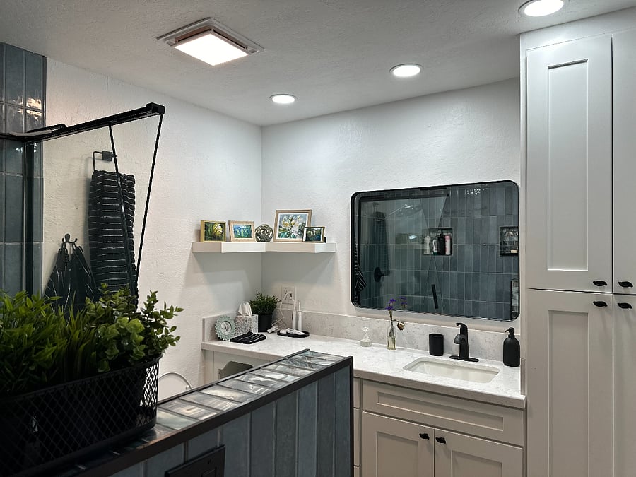 Large Bathroom and Storage Cabinet