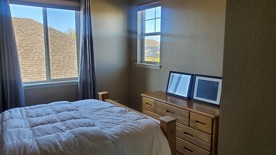 1 of 3 upstairs bedrooms with ensuite full private bath.