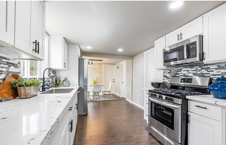 Kitchen Facing Back Door