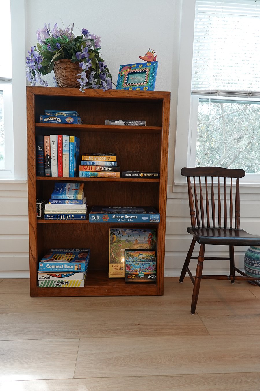 Books, puzzles, games, and cards - in case it rains?