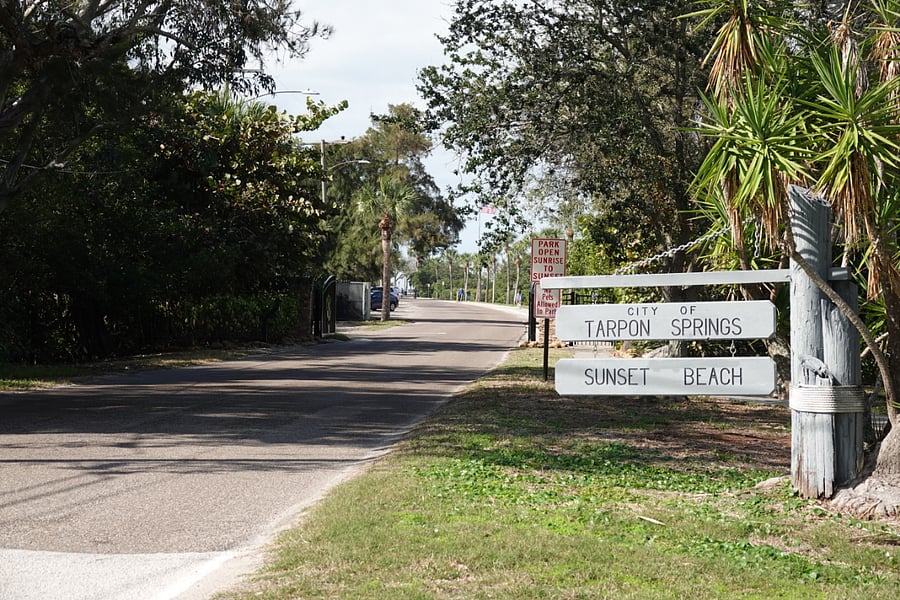 The entrance to Sunset Beach is about 3/10th of a mile from our house.