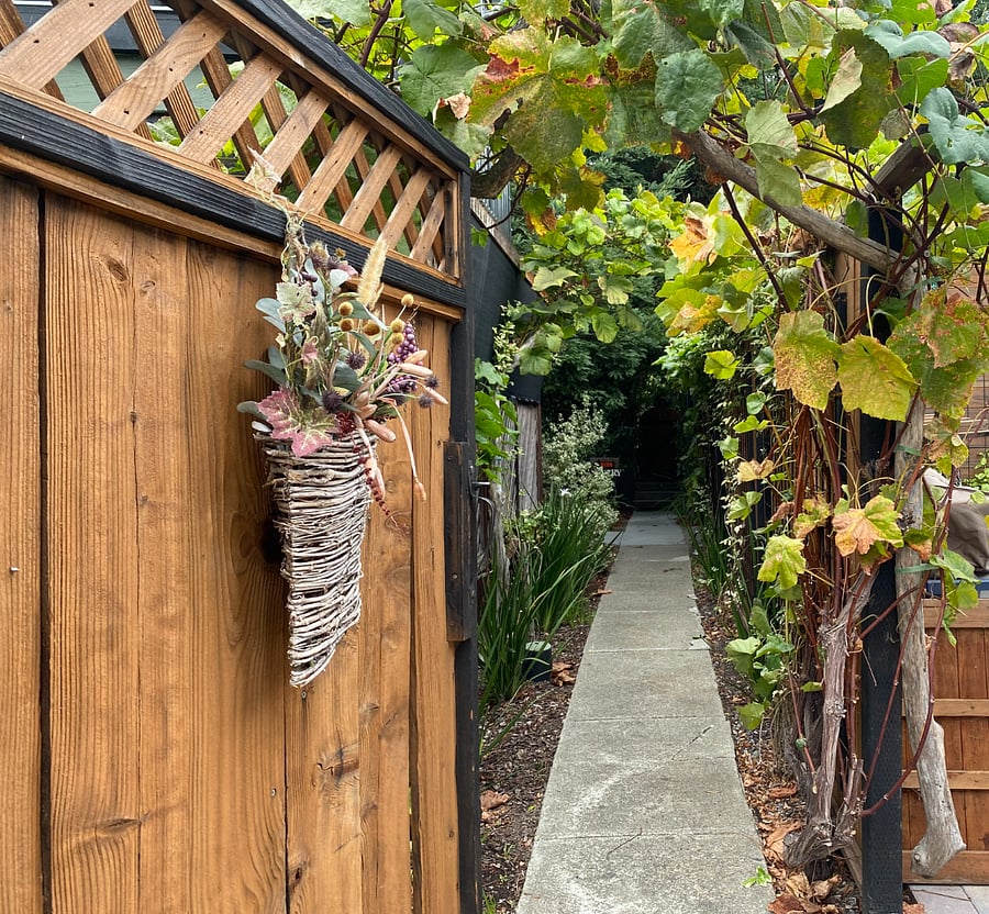 Gated property. This is the entrance to the back property.