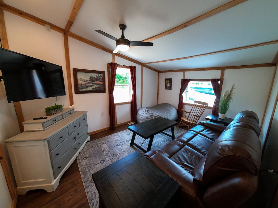 Furnished Livingroom with Smart TV.