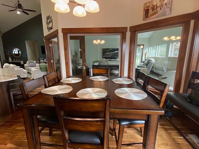 Shared dining space