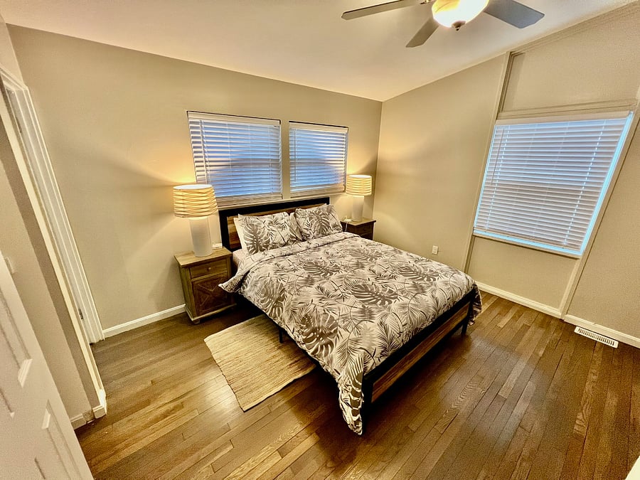 Private Bedroom Suite 1 with Queen Size Bed, Smart TV and ensuite bathroom