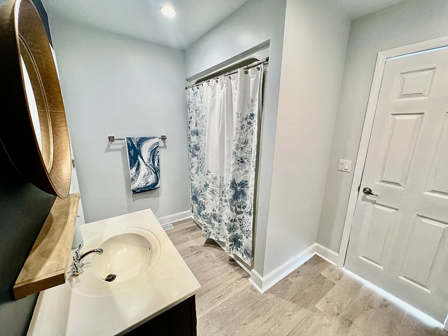 Bathroom #2 (accessible from bedroom #2 and the common space)