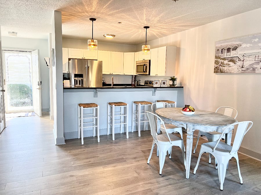 Kitchen and dining area