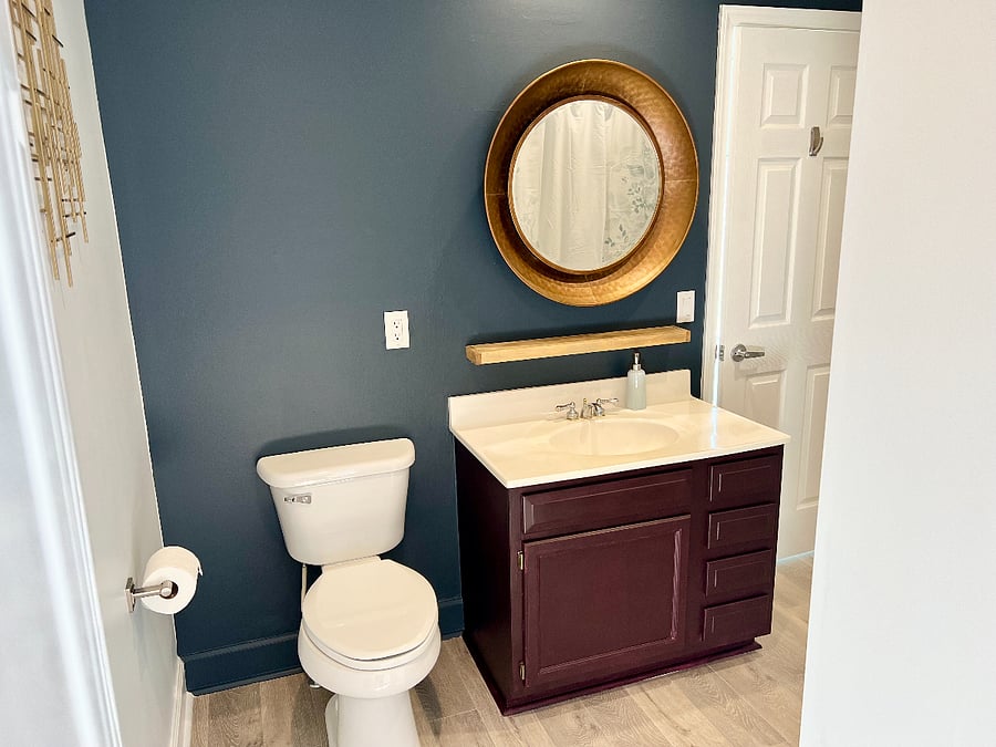 Bathroom #2 (accessible from bedroom #2 and the common space)
