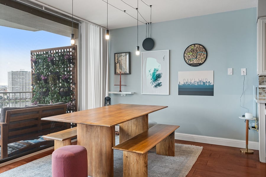 Lake Merritt Views from the Dining Room and Family Room (15th Floor)