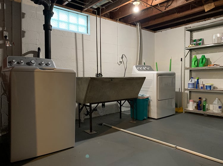 Laundry is in the basement