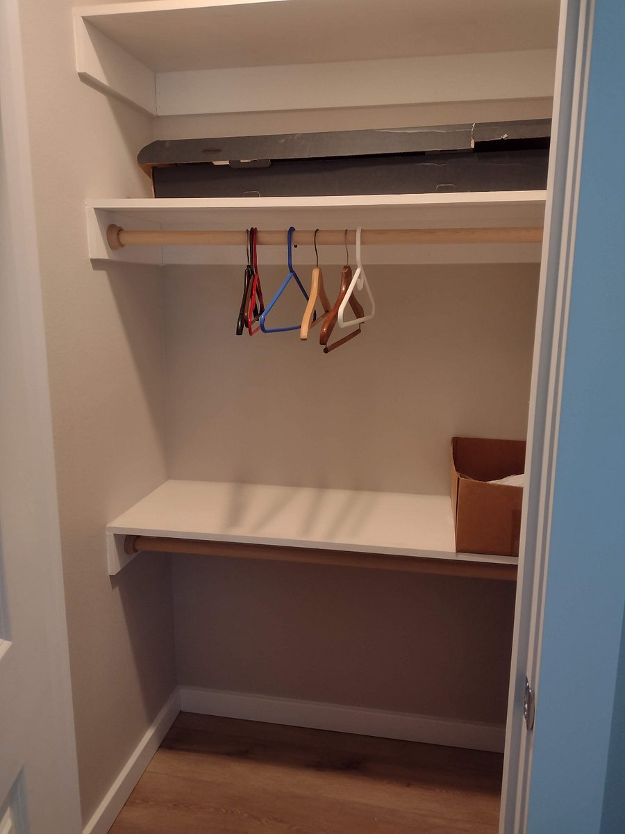 Closet in bedroom