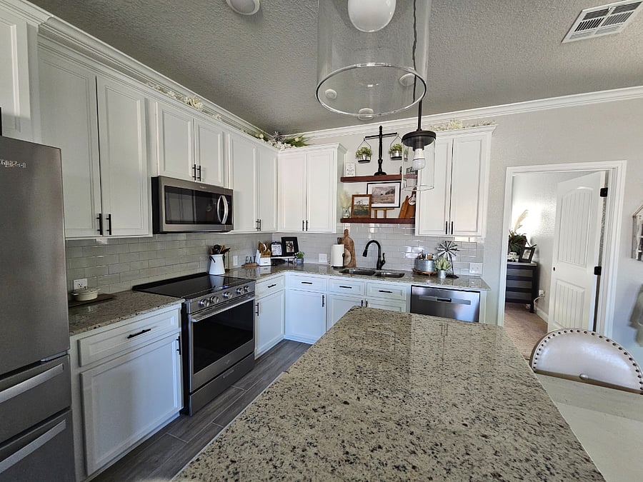 Kitchen area where are your future meals would be prepared. Most of my appliances are Smart featured.