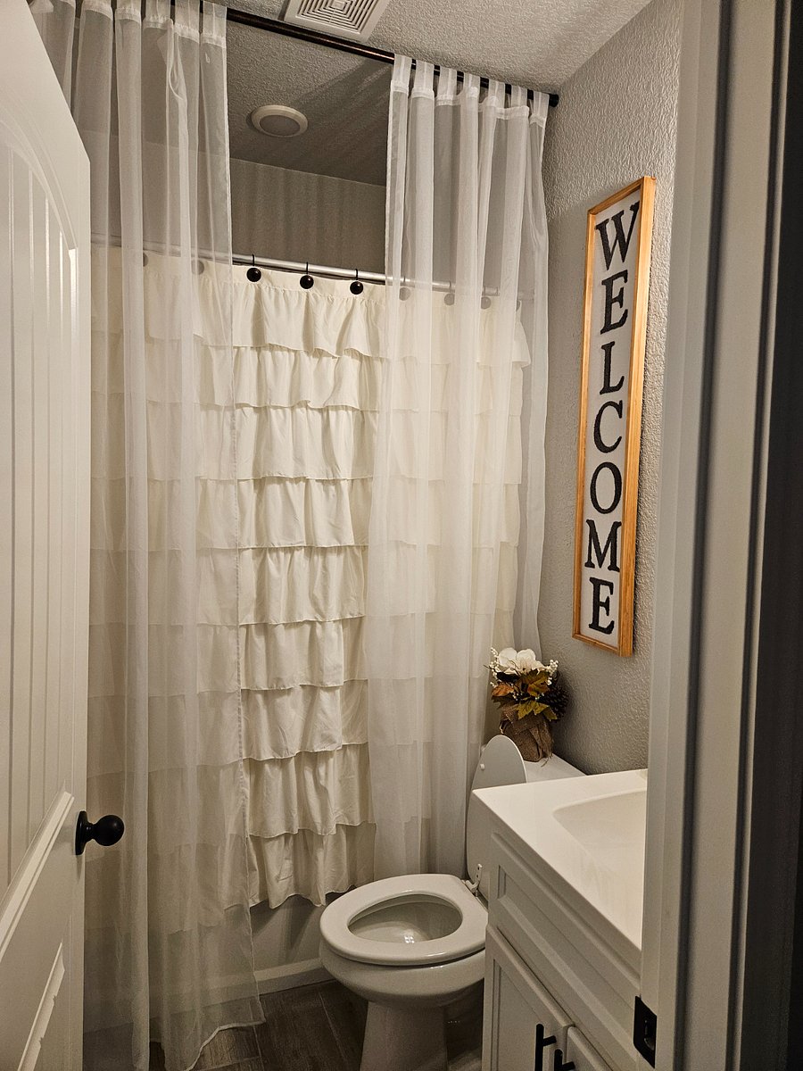 Your own private bathroom that you can set up with your belongings and leave.