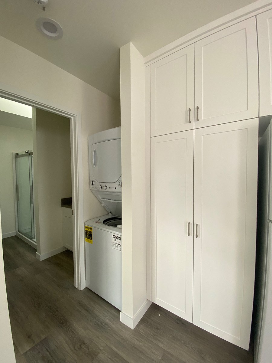 Washer/dryer and pantry 