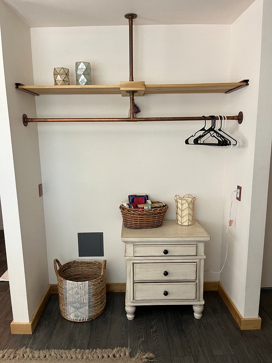 Master open closet space