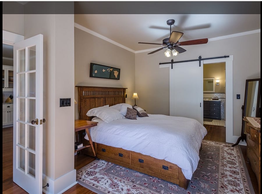 Master with queen bed.