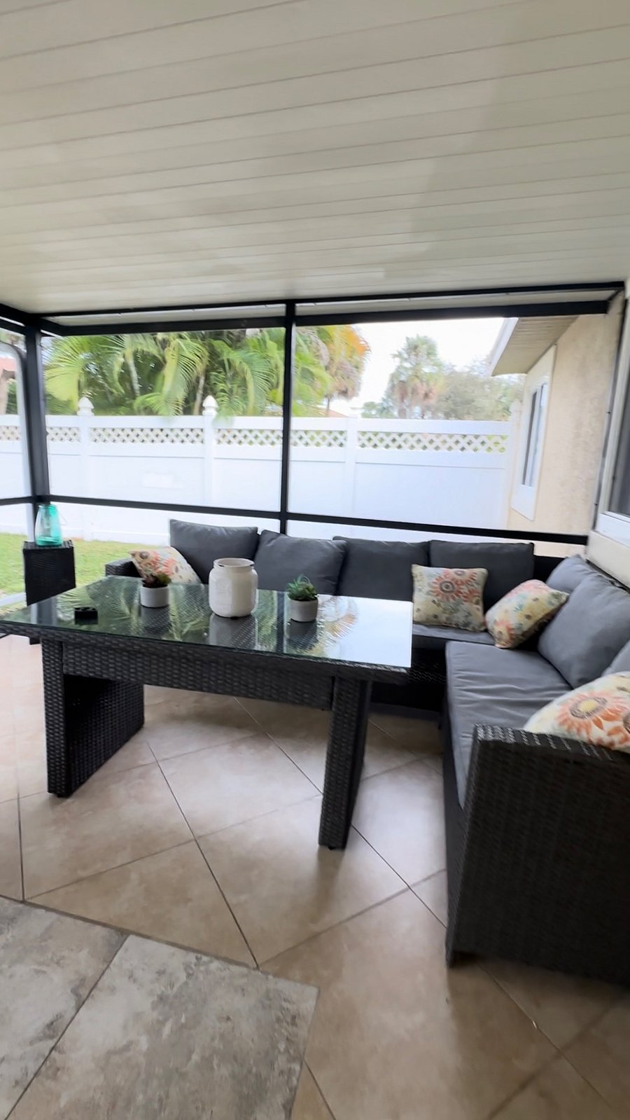 Outdoor seating area