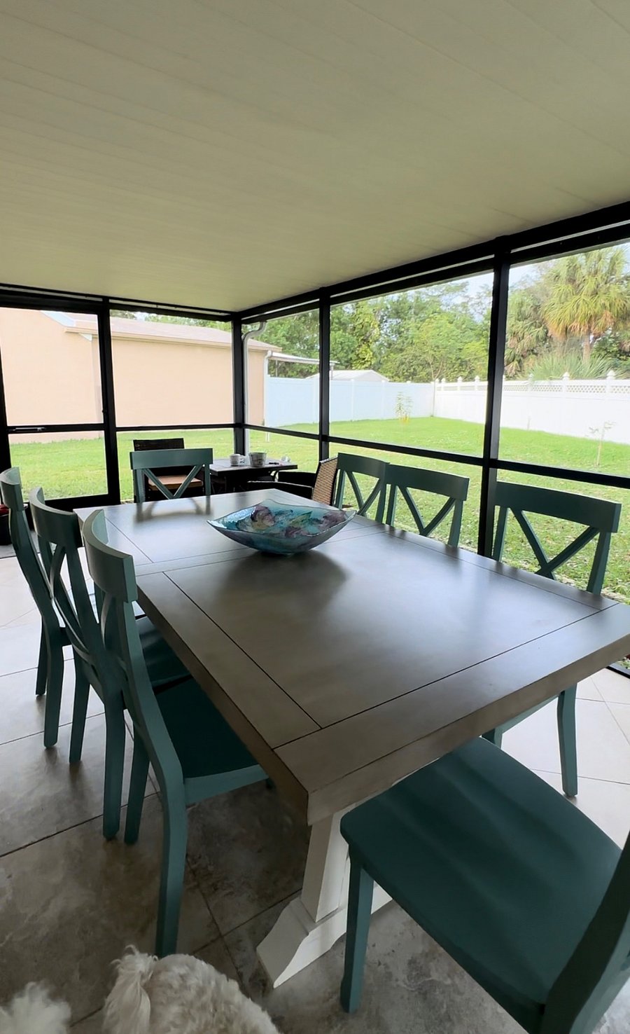 Outdoor dining table