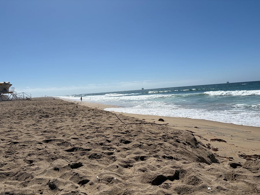 Beautiful Bolsa Chica State Beach Park is 2 miles from the house, and the house comes with a State Park pass.