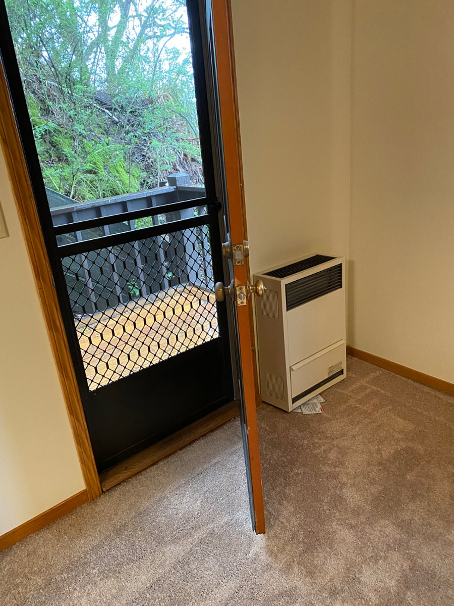 Door leading to outside private deck