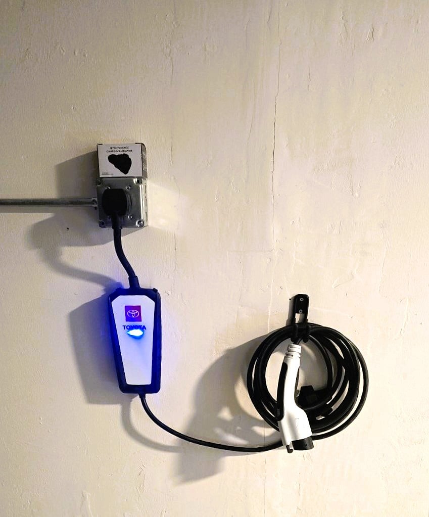 Level 2 EV Charger in the Garage
