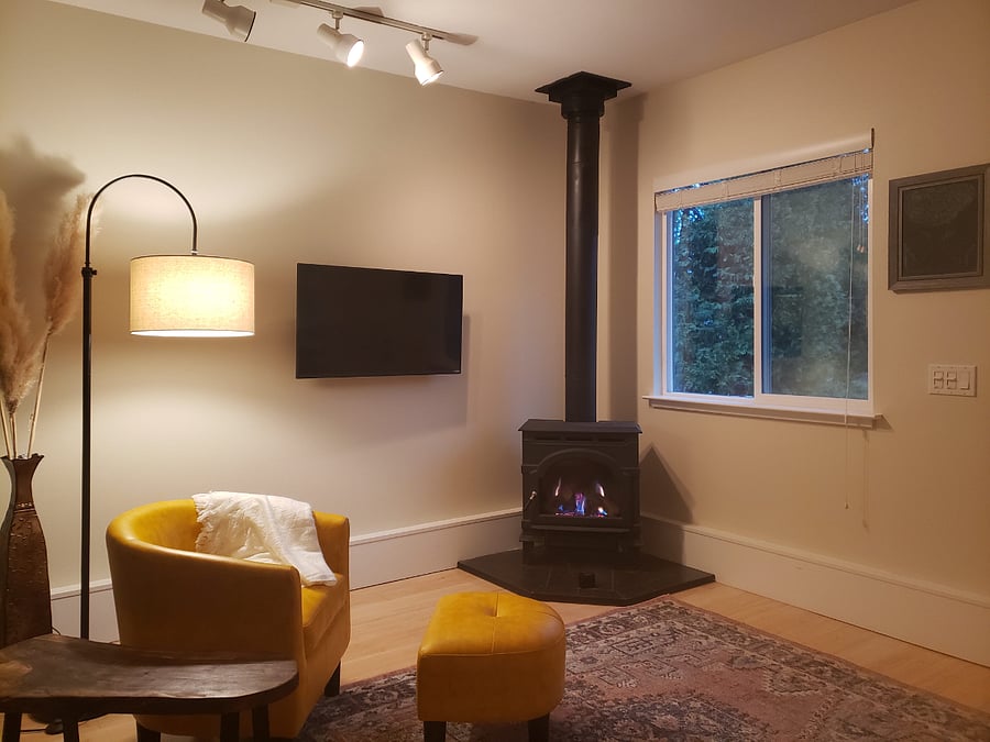 Remote Controlled Propane Fireplace