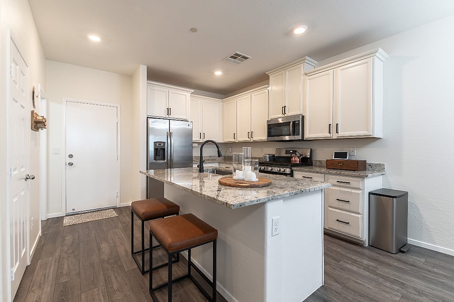 Completely stocked kitchen
