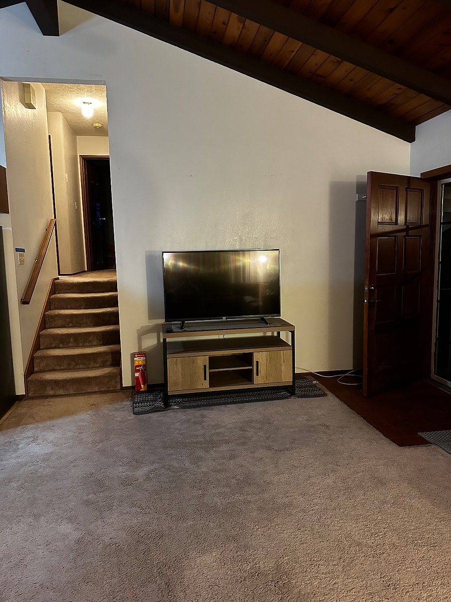 Comfortable living area with TV and seating