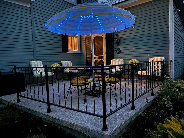 Relax after a hard days work on private quite patio