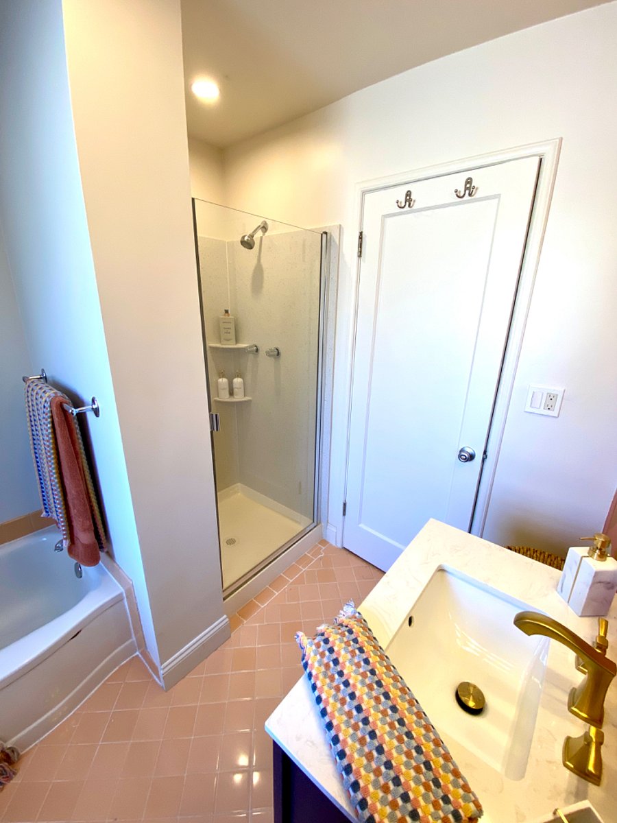 View of shower.