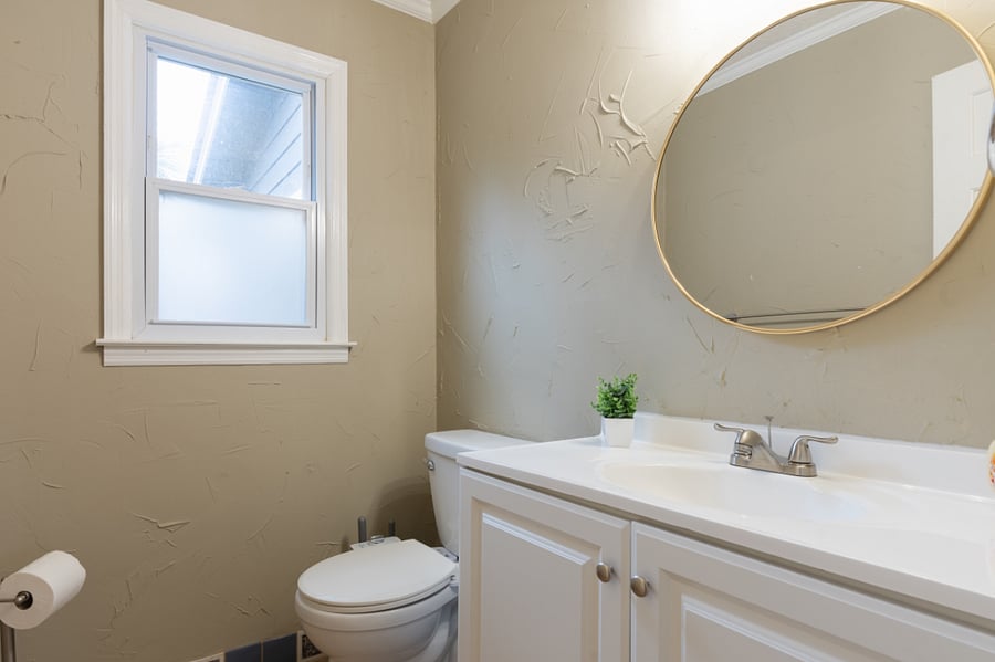 Half bath , toilet with bidet on ground level