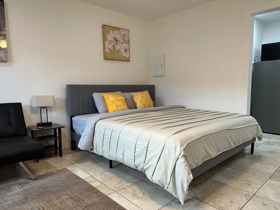 We just updated to a king-size bed to maximize your comfort!