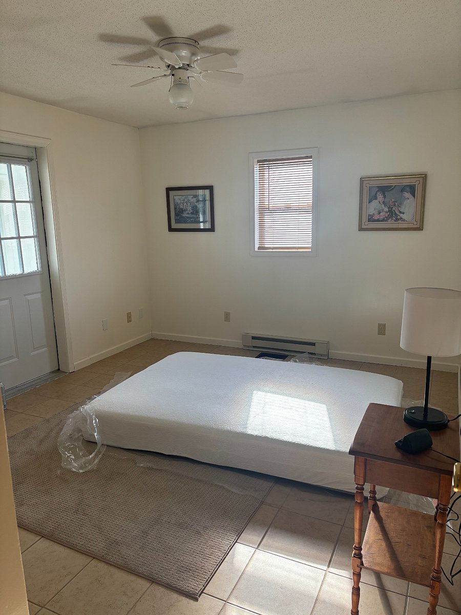 bedroom - bed frame and dresser getting delivered tomorrow.
