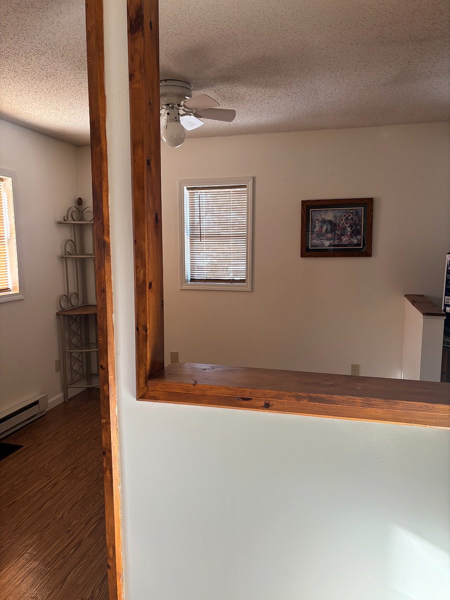 looking from kitchen through to the dining area