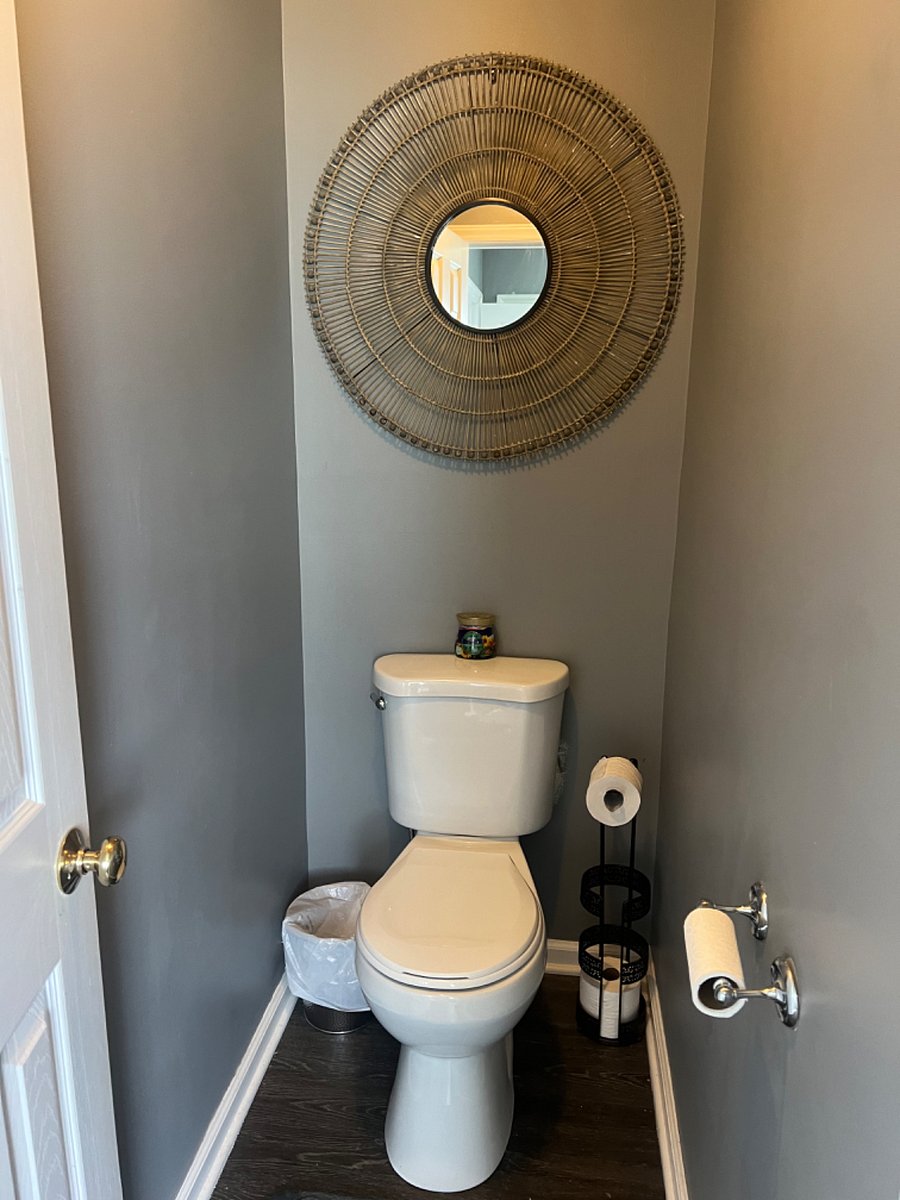 Private toilet area in Main BR