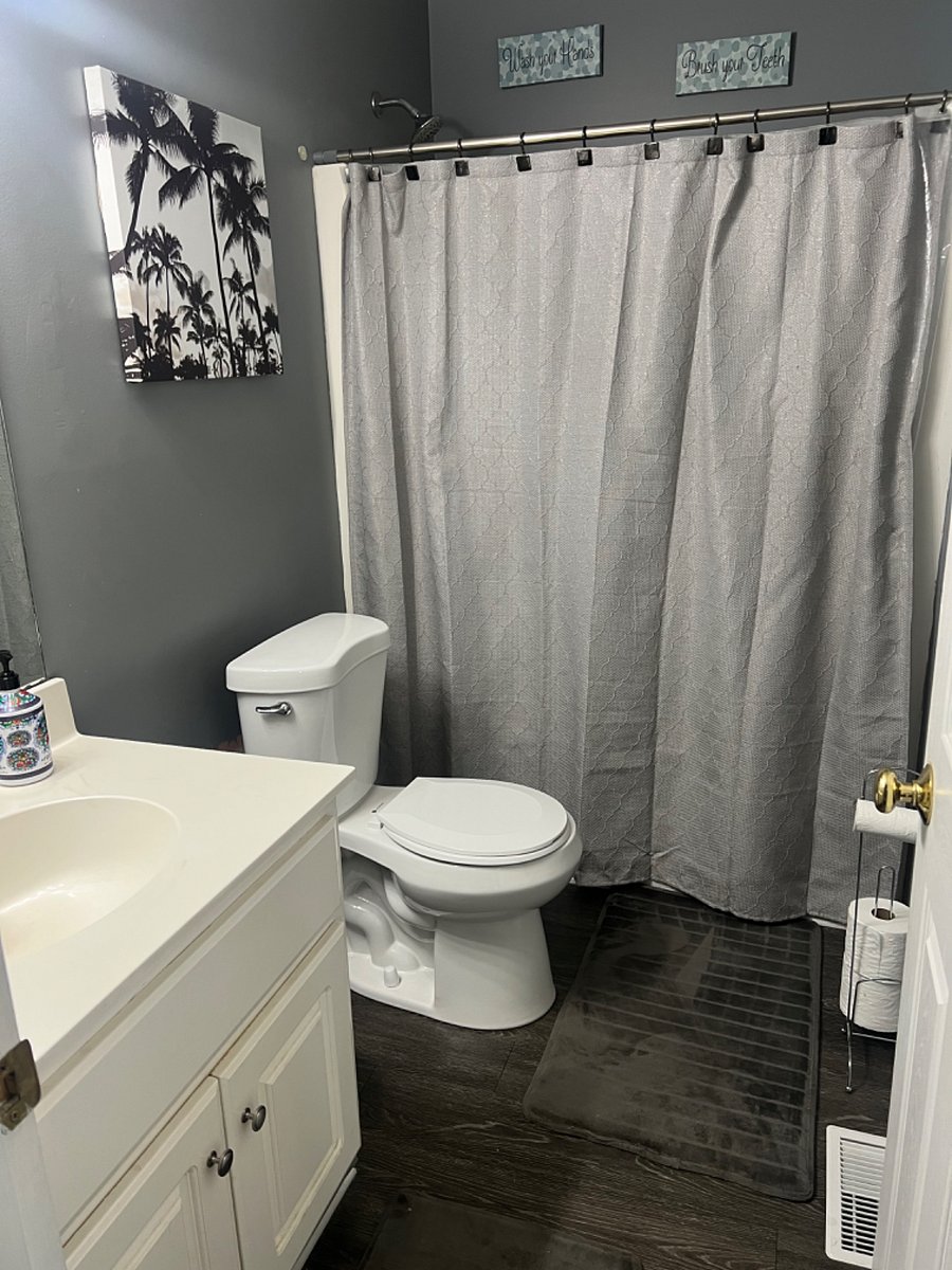 Hallway bathroom