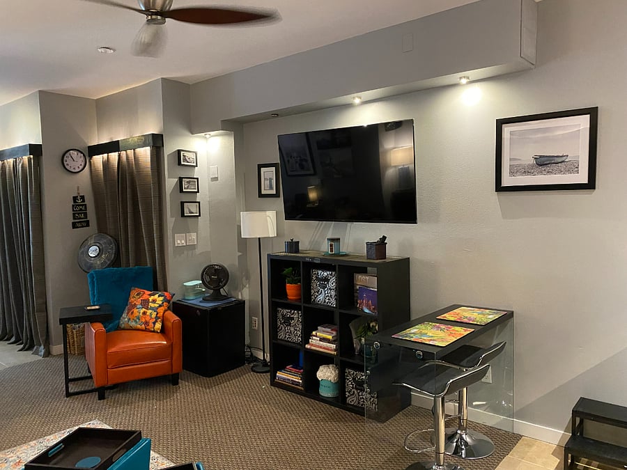 Living area w/TV