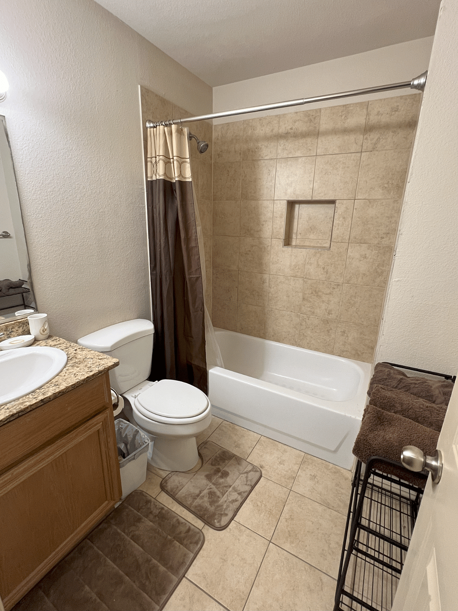 Bathroom with Tub and Shower.