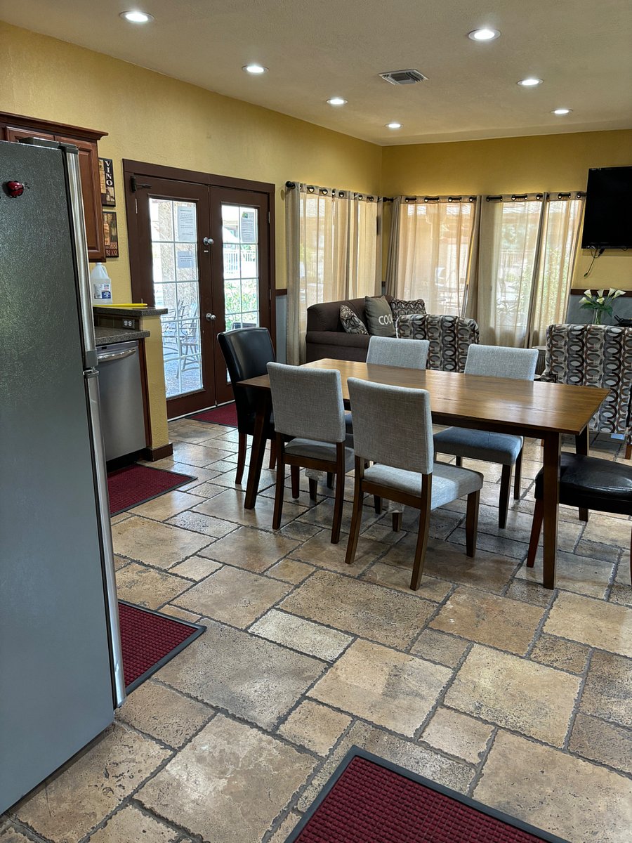 Dining table and sitting area