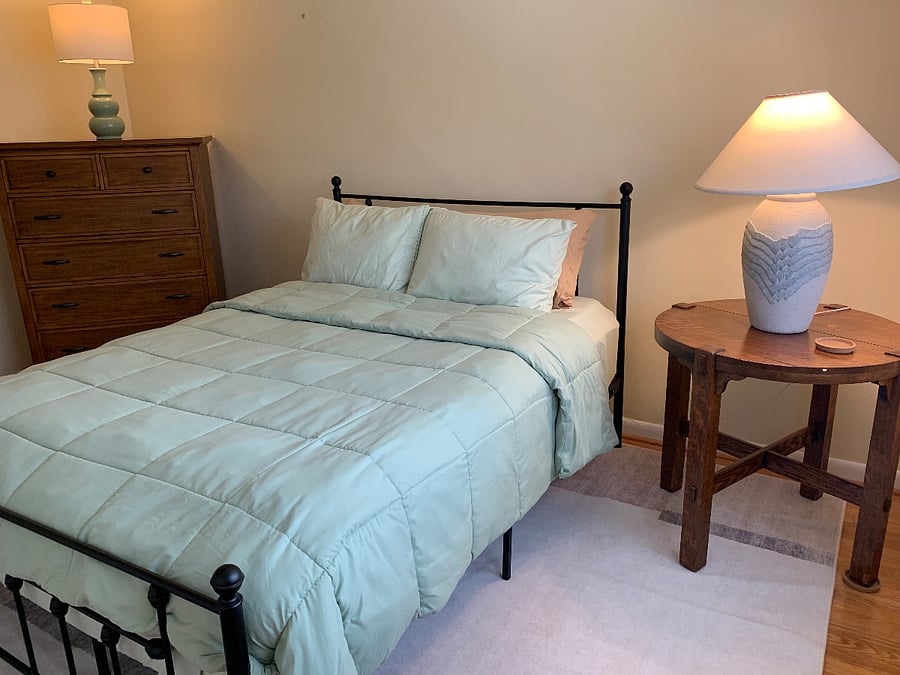 Furnished Bedroom. Queen bed. New Carpet.