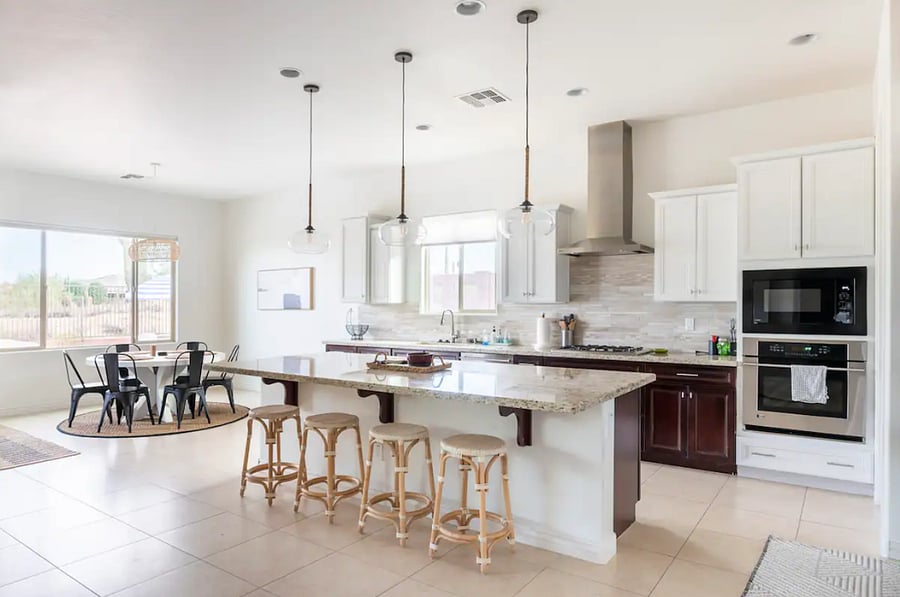 Kitchen and dining room