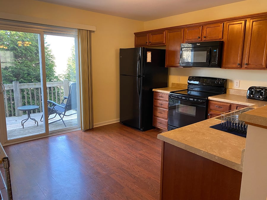 Kitchen & back deck