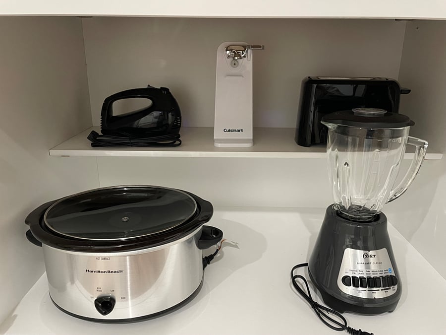 New small appliances. 