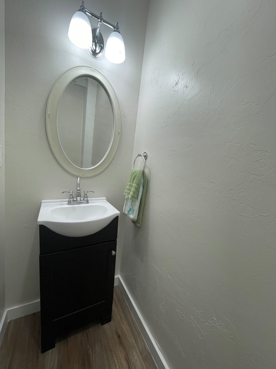 Half Bath off the second bedroom. 