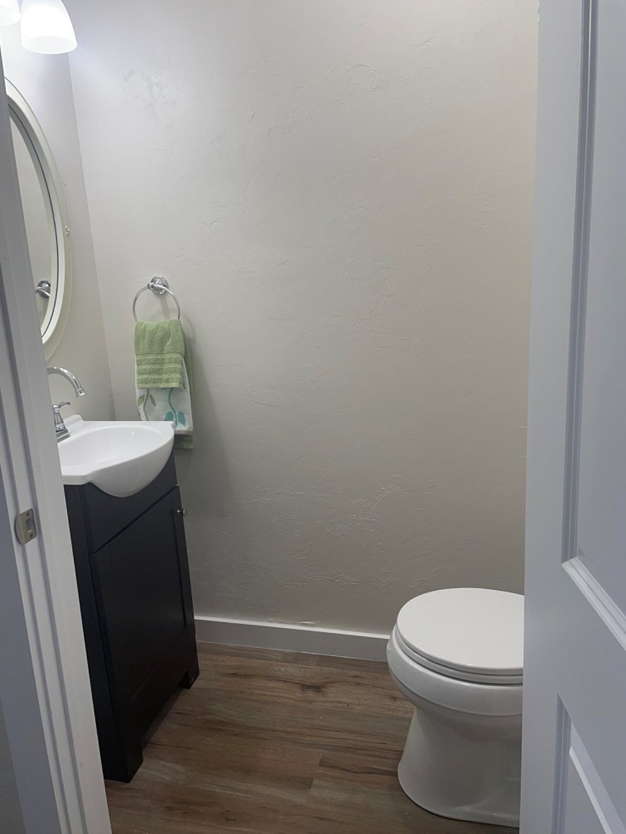 Half Bath off the second bedroom. 